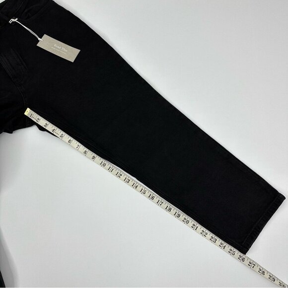 Everlane‎ Women's NWT Black The Curvy Cheeky Straight Leg Jean W32/L26 Crop - Picture 10 of 11